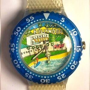 Hollywood, Rodeo Drive, Beverly Hills, Red Convertible, Giorgio Watch